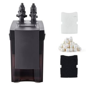 162.7GPH Canister Filter, 3-Stage External Aquarium Filter with Powerful Pump